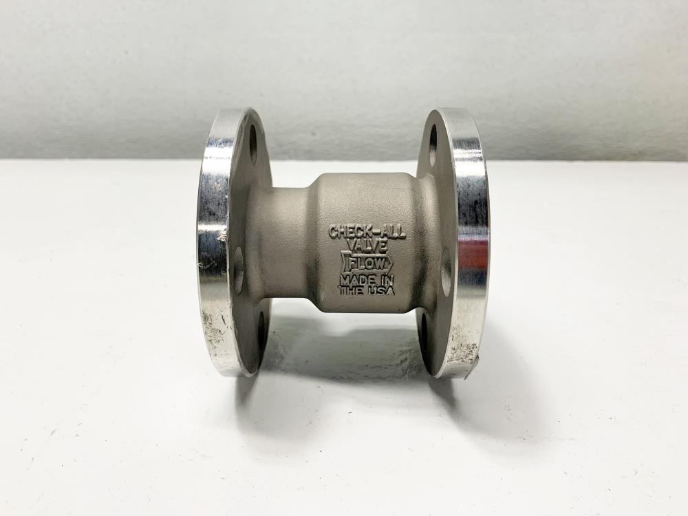 Check-All 1" Horizontal Vertical Flanged Check Valve, #HVHSS, A351, CP8M